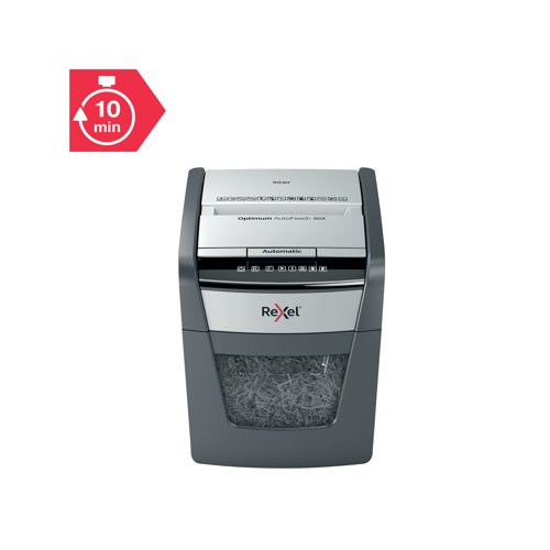 Rexel Optimum AutoFeed+ 50X Cross-Cut P-4 Shredder 2020050X RM30962 Buy online at Office 5Star or contact us Tel 01594 810081 for assistance