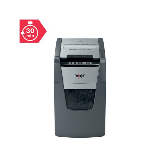 Rexel Optimum AutoFeed+ 150X Cross-Cut P-4 Shredder 2020150X - ACCO Brands - RM50465 - McArdle Computer and Office Supplies