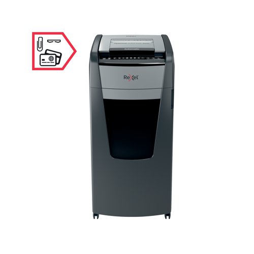 Rexel Optimum AutoFeed+ 600X Cross-Cut P-4 Shredder 2020600X RM50471 Buy online at Office 5Star or contact us Tel 01594 810081 for assistance