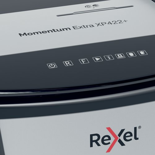 Rexel Momentum Extra XP422Plus Cross-Cut Shredder 2021422XEU - ACCO Brands - RM62563 - McArdle Computer and Office Supplies