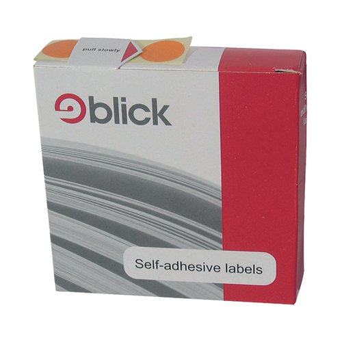 Blick Labels in Dispensers Round 19mm White (Pack of 1400) RS005551