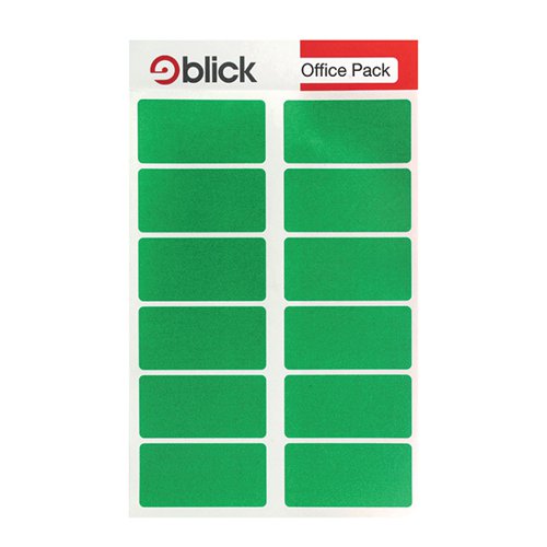 Blick Labels in Office Packs 25mmx50mm Green (Pack of 320) RS019558