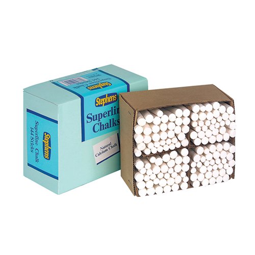 Stephens Tapered Chalk Stick White (Pack of 144) RS522553