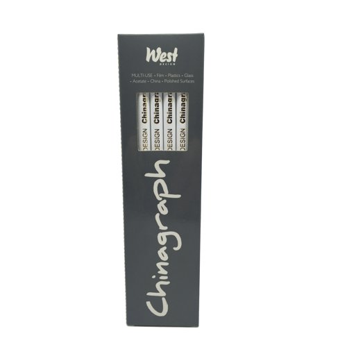 RSCHW West Design Chinagraph Marking Pencil White (Pack of 12) RS523055