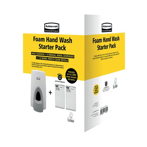 Rubbermaid Manual Starter Pack (1 Dispenser 2 Refills) 2127385