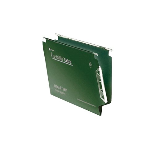 Rexel Crystalfile Extra 15mm File 150 Sheet Green (Pack of 25) 3000121 - RX22468