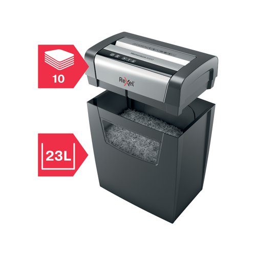 Rexel Momentum X410 Cross-Cut P-4 Shredder 2104571 - ACCO Brands - RX52312 - McArdle Computer and Office Supplies