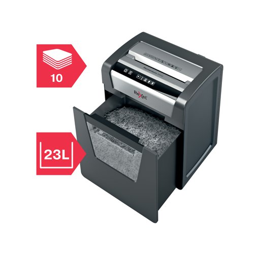 Rexel Momentum M510 Micro-Cut P-5 Shredder 2104575 RX52313 Buy online at Office 5Star or contact us Tel 01594 810081 for assistance