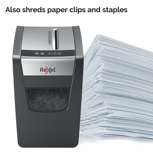 Rexel Momentum X410-SL Slimline Cross-Cut P-4 Shredder 2104573 - ACCO Brands - RX52329 - McArdle Computer and Office Supplies