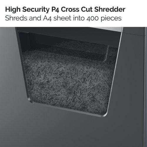 Rexel Momentum X415 Cross-Cut P-4 Shredder Black 2104576 - RX52346