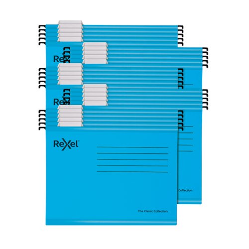 Rexel Classic Suspension Files A4 Blue (Pack of 25) 2115587