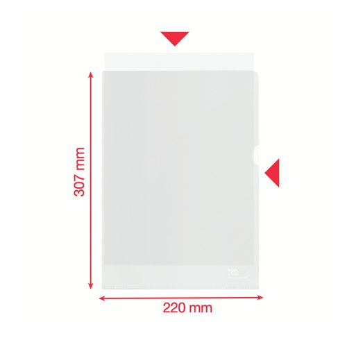 Rexel 100% Recycled A4 Plastic Folder (Pack of 100) 2115704 - ACCO Brands - RX61709 - McArdle Computer and Office Supplies