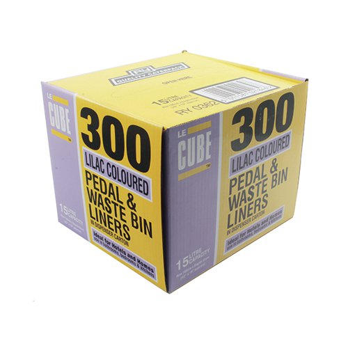 Le Cube Pedal Bin Liner Dispenser (Pack of 300) 0362