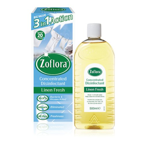 Zoflora Disinfectant Linen Fresh 500ml (Pack of 12) RY20963