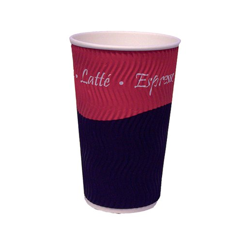 Triple Wall Ripple Paper Cup for Hot  Drinks 8oz (227ml) [Pack 25]