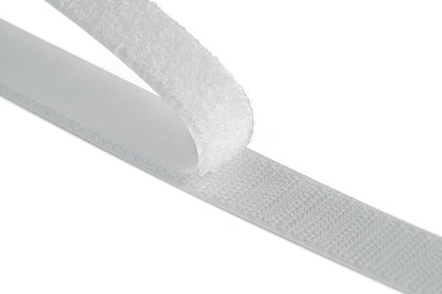 Velcro Stick On Tape 20mmx50cm White VEL-EC60224