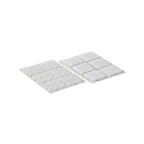 RY60235 Velcro Stick On Squares 25mm White (Pack of 24) VEL-EC60235