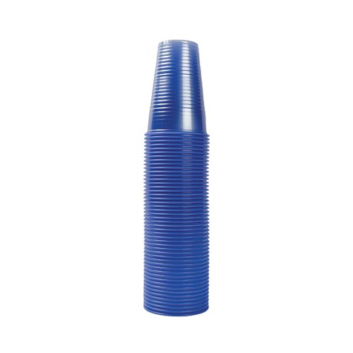 Water Cups Plastic Non-vending 7oz (199ml) Blue [Pack 1000]