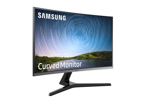 Samsung 32 Inch CR50 FHD LED Curved Monitor 1500R 1920x1080 pixels Grey LC32R500FHPXXU Desktop Monitors SAM67282