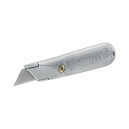 Stanley 199E Classic Fixed Blade Utility Knife Silver 2-10-199 SB10199 Buy online at Office 5Star or contact us Tel 01594 810081 for assistance