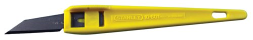 SB601 | These disposable Stanley Knifes feature a strong, snap-off blade that can be used again and again. When dull, simply snap-off the blade to dispose of safely. The bright plastic handle provides extra safety in use. This bulk value pack contains 50 knives.