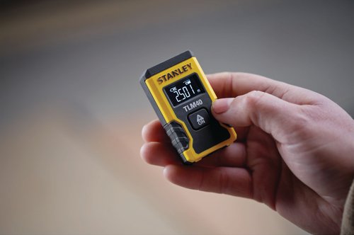 SB77666 | The Stanley Pocket Laser Distance Measure has a one button operation for point and click measurement function. It is ultra-compact and lightweight for ease of use and convenience. It runs on internal LI-ION battery for longer runtime so no need to change batteries (approx. 1000 measurements on a full charge), USB charging is available. The measure has a black screen with white letters for better visibility in brighter conditions, It is IP54 rated for better protection against dust and water splash.