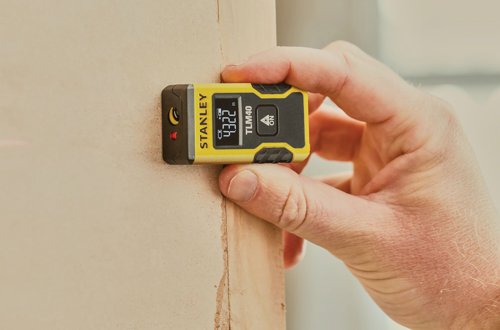 SB77666 | The Stanley Pocket Laser Distance Measure has a one button operation for point and click measurement function. It is ultra-compact and lightweight for ease of use and convenience. It runs on internal LI-ION battery for longer runtime so no need to change batteries (approx. 1000 measurements on a full charge), USB charging is available. The measure has a black screen with white letters for better visibility in brighter conditions, It is IP54 rated for better protection against dust and water splash.
