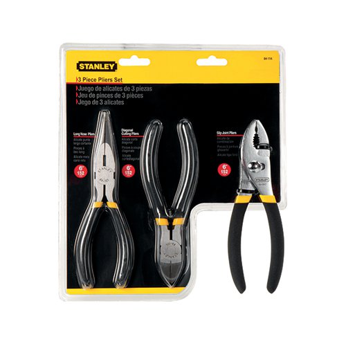Stanley 3 Piece Pliers Set (Pack of 3) 0-84-114