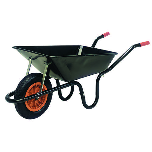 Heavy Duty Wheelbarrow 100 Litre Black (360mm pneumatic tyred) 379990