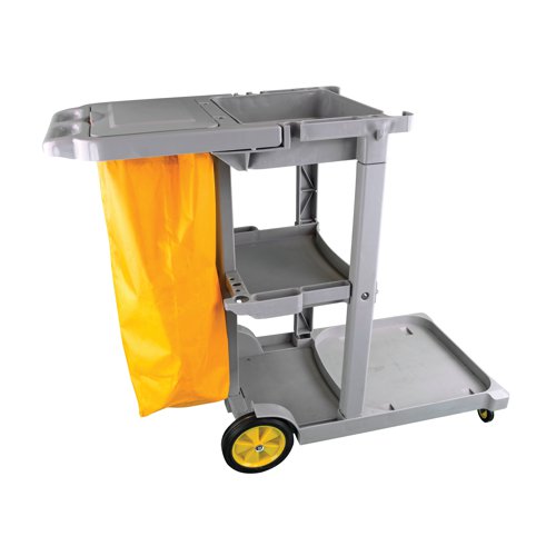 Multipurpose Janitorial Trolley Grey 101272 - HC Slingsby PLC - SBY06942 - McArdle Computer and Office Supplies