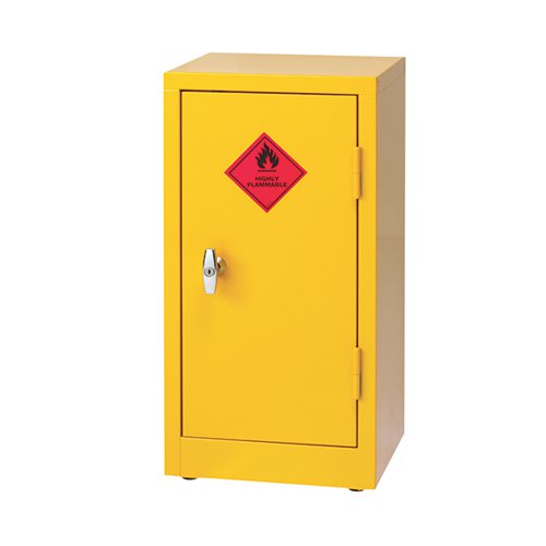 Hazardous Substance Storage Cabinet 28X14X12 inch C/W 1 Shelf Yellow 188737