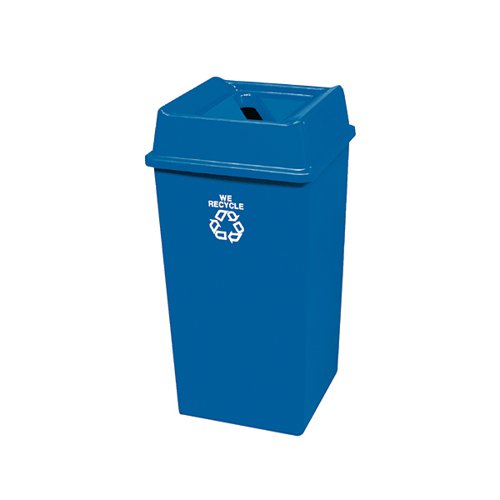 Paper Recycling Bin Base 132.5L Blue 324161 (Lid not included)