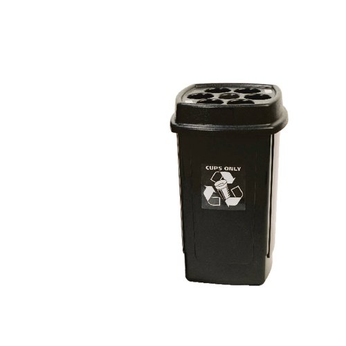 Disposable Cup Waste Bin (480 x 7oz cup capacity 360 x 360 x 650mm) 354185 Recycling Bins SBY16010