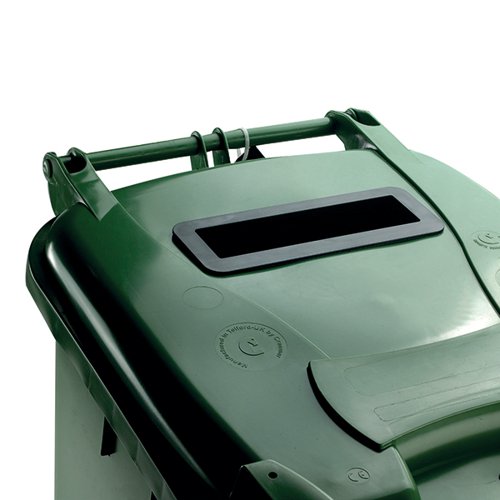 Confidential Waste Wheelie Bin 240 Litre Green 377916