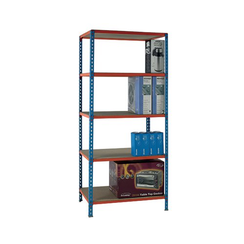 Standard Duty Painted Orange Shelf Unit Blue 378970 - HC Slingsby PLC - SBY22572 - McArdle Computer and Office Supplies