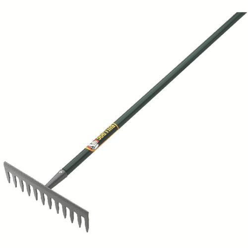 Evergreen Garden Rake 54 inch Aluminium Grey/Green 380364