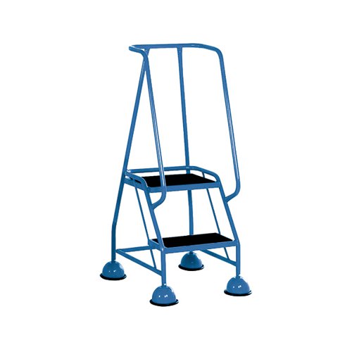 Light Blue 2 Tread Steps (125kg Capacity, W380 x D540 x H1185mm) 385130