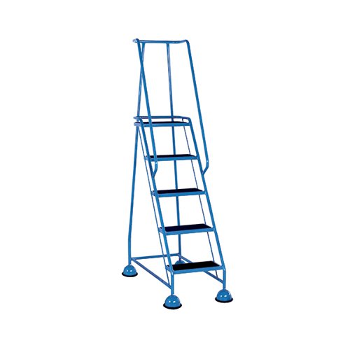 Light Blue 5 Tread Step Ladder (Load capacity: 120kg) 385142