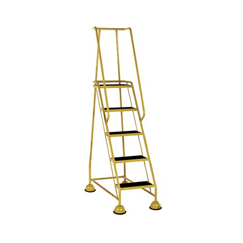 Yellow 5 Tread Step Ladder (Load capacity: 125kg) 385145