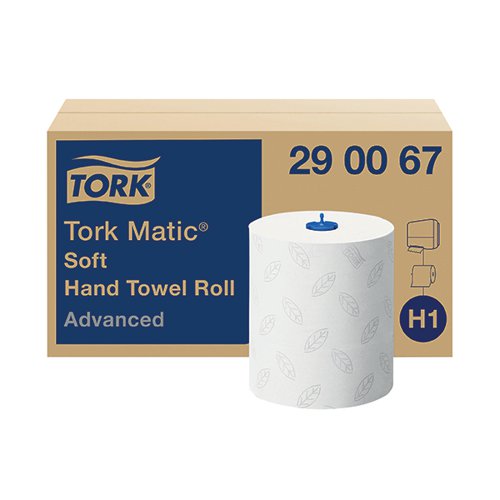 Tork Matic Hand Towel H1 White 150m (Pack of 6) 290067