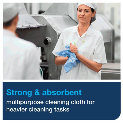 SCA18300 Tork Cleaning Cloth Heavy-Duty Folded 105 Sheets (Pack of 4) 530179