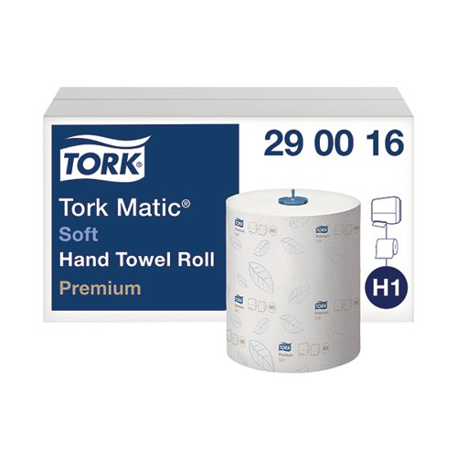 Tork Matic Hand Towel Roll H1 White 100m (Pack of 6) 290016