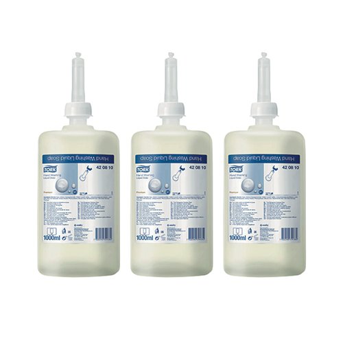 Tork Hand Washing Liquid Soap 6x1L Buy 2 get 1 FOC Hand Soap, Creams & Lotions SCA80107
