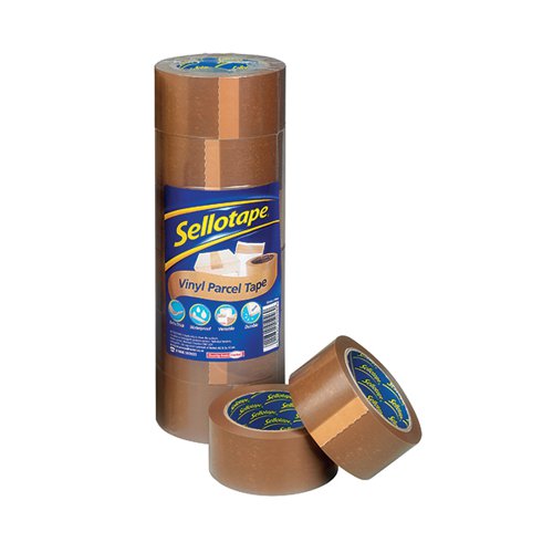 BROWN  STRONG PARCEL PACKING TAPE CARTOON SEALING 50MM X 66M SELLOTAPE PACKAGING 