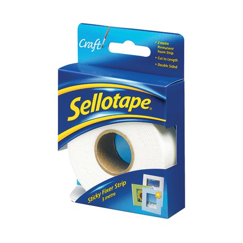 Sellotape  Double Sided Sticky Fixers Permanent Pack Of 140 
