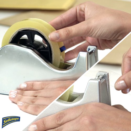 Ideal for everyday use in the office and household, this Sellotape Original Golden Tape provides excellent adhesion and outstanding control. The bond solution for most sticking tasks, including wrapping presents, sticking paper, card, envelopes and all sorts of household objects quickly and efficiently. This pack contains 1 roll of clear tape measuring 24mm x 50m.