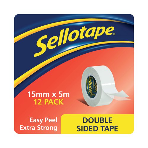 SE15501 Sellotape Double Sided Tape 15mmx5m (Pack of 12) 1445293