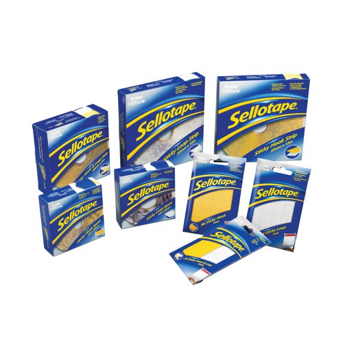 Suitable for indoor use, eliminate the need for nails and screws with this ultra strong, flexible adhesive from Sellotape. Suitable for a range of DIY jobs, the hook and loop system provides permanent adhesion for hooks, signs, pictures, displays and more. This pack contains a loop strip measuring 25mm x 12m. Use with a hook strip for an efficient bonding solution.