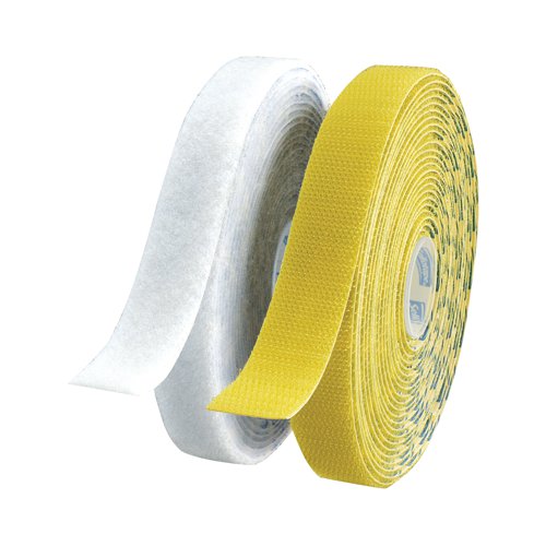 Suitable for indoor use, eliminate the need for nails and screws with this ultra strong, flexible adhesive from Sellotape. Suitable for a range of DIY jobs, the hook and loop system provides permanent adhesion for hooks, signs, pictures, displays and more. This pack contains a hook and loop strip measuring 20mm x 6m.