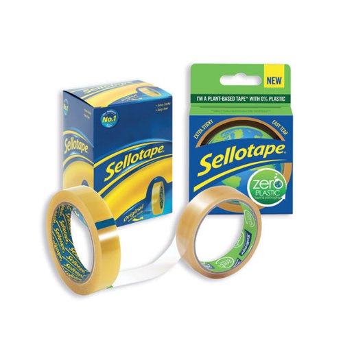 Sellotape Golden Tape 24mmx66m (Pack of 6) Get FOC Zero Plastic Tape SE810863